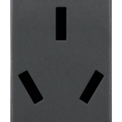 Presa elettrica SICURY 2P+T 10A 250V standard cinese grigio uso domestico e industriale