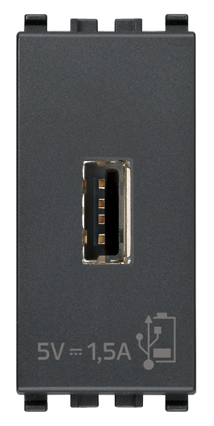 Unità alimentazione USB 5V 1,5A cavo 1 metro grigio per dispositivi elettronici