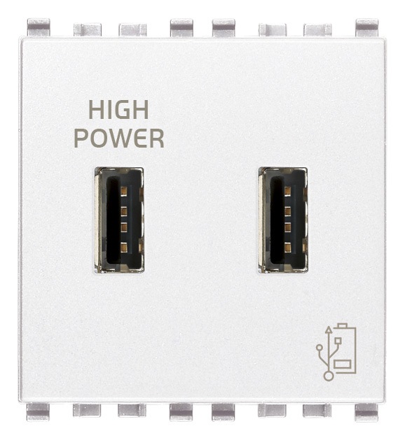 UnitÃ  alimentazione USB 5V2,1A 2M bianco