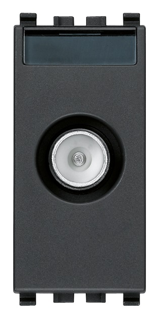 Presa TV-RD-SAT passante grigio