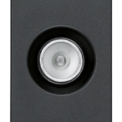Presa coassiale TV-RD-SAT passante 5-2400 MHz attenuazione 10 dB grigio