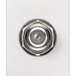 Presa coassiale tipo F femmina bianco