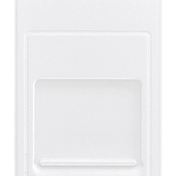 Presa RJ11 6/4 con portello antipolvere morsetti a vite bianco per telefonia