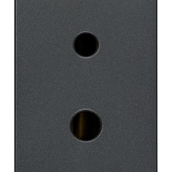 Presa polarizzata 2P 6A 24V SELV grigia per impianti Hi-Fi filodiffusione