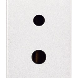 Presa polarizzata 2P 6A 24V SELV bianco