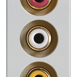 Presa con 3 connettori RCA Next