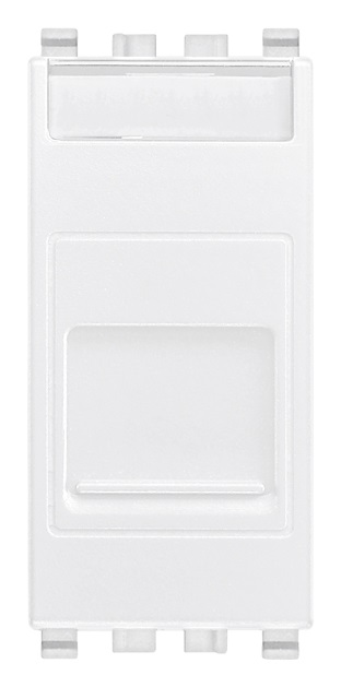 Presa RJ45 Cat6 UTP con portello bianco