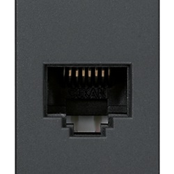 Presa RJ45 Netsafe Cat5e UTP 8 contatti morsetti incisione grigio cablaggio universale