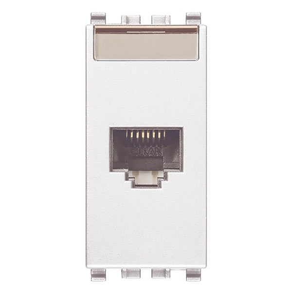 Presa RJ45 Netsafe Cat5e UTP bianco Eikon 