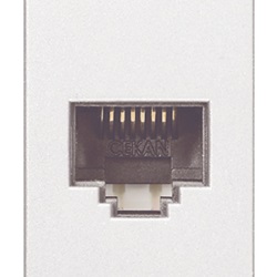 Presa RJ45 Netsafe Cat5e UTP bianco Eikon 