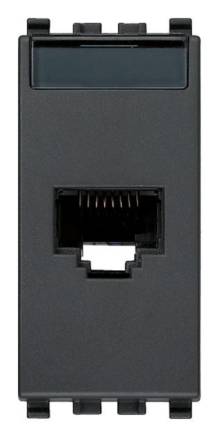 Presa RJ45 Netsafe Cat5e UTP grigio