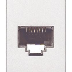 Presa RJ45 Netsafe Cat5e UTP 8 contatti morsetti senza utensile bianco rete dati