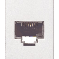 Presa RJ45 Netsafe Cat6 UTP 8 contatti cablaggio universale T568A/B bianco