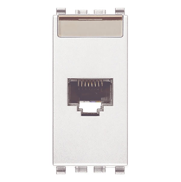 Presa RJ45 Netsafe Cat6A FTP bianco Eikon 