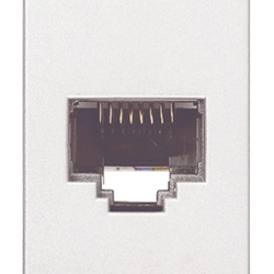 Presa RJ45 Netsafe Cat6A FTP schermata cablaggio universale T568A/B bianco