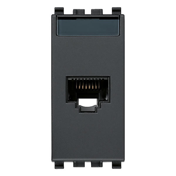 Presa RJ45 Netsafe Cat5e UTP 110 grigio