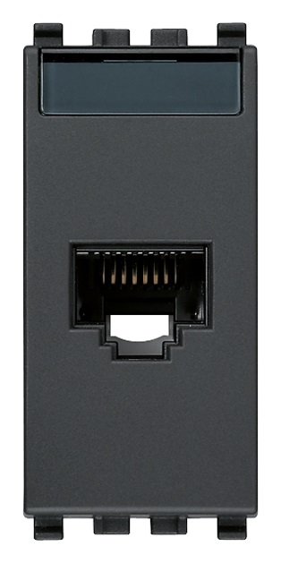 Presa RJ45 Netsafe Cat5e UTP 110 grigio