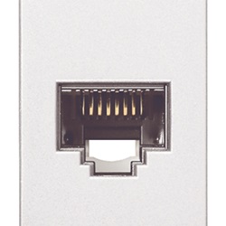 Presa RJ45 Netsafe Cat5e UTP 110 bianco