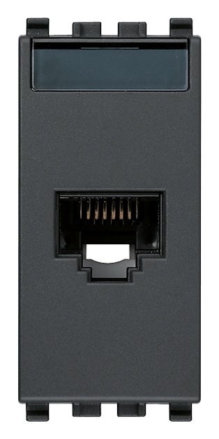 Presa RJ45 Netsafe Cat6 UTP 110 grigio