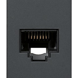 Presa RJ45 Netsafe Cat6 UTP 8 contatti morsetti incisione 110 grigio per cablaggio rete LAN