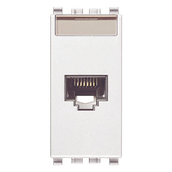 Presa RJ45 Netsafe Cat6 UTP 110 bianco