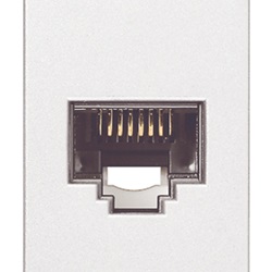 Presa RJ45 Netsafe Cat6 UTP 110 bianco