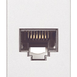 Presa RJ45 Netsafe Cat6 UTP 8 contatti morsetti 110 bianco cablaggio universale T568A/B