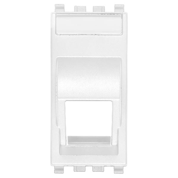 Adattatore RJ45 inclinato bianco