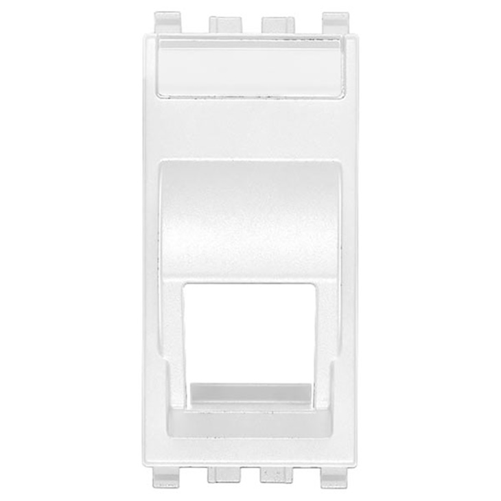 Adattatore RJ45 inclinato bianco