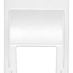 Adattatore RJ45 inclinato bianco per connettori Keystone rete dati