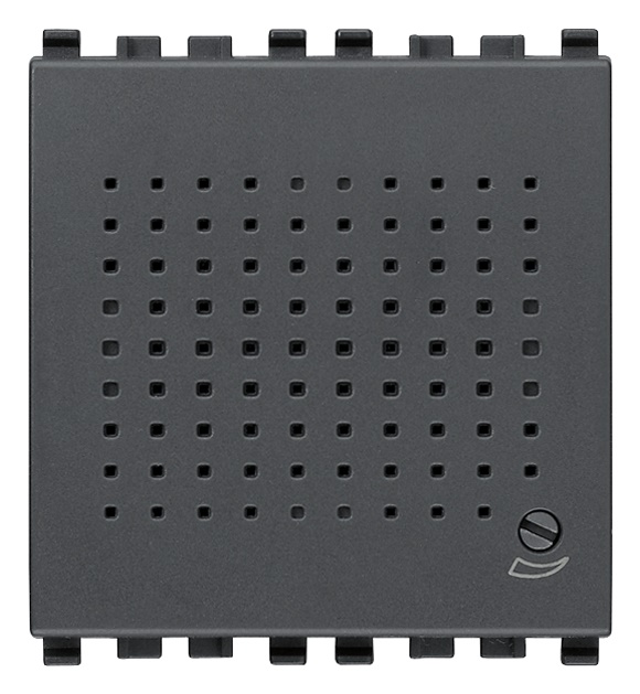 Suoneria elettronica 3 sequenze sonore regolabili 12V grigio 2 moduli