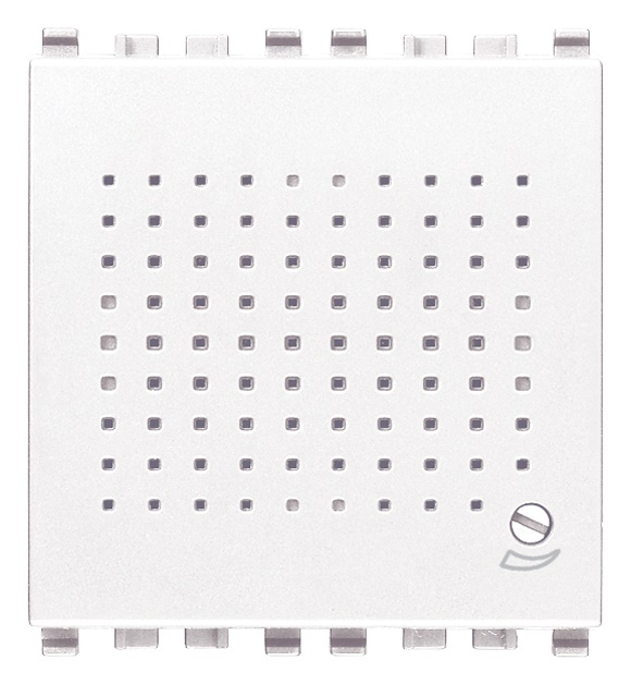 Suoneria elettronica 3 sequenze sonore regolabili 12V bianco 2 moduli
