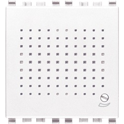 Suoneria elettronica 3 sequenze sonore regolabili 12V bianco 2 moduli