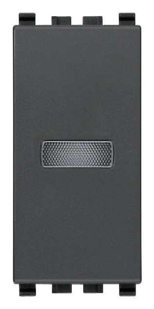 Spia diffusore bianco grigio per unità segnalazione senza modulo integrato
