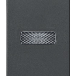 Spia diffusore bianco grigio per unità segnalazione senza modulo integrato