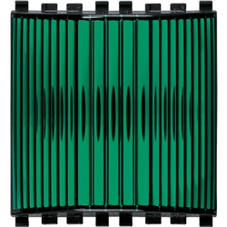 Spia prismatica verde 230V 3W diffusore verde 2 moduli per lampade industriali