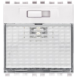 Lampada segnapasso LED 230V bianco regolabile 3 livelli 2 moduli alta efficienza