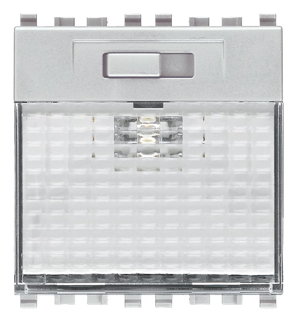 Lampada segnapasso LED 230V Next regolabile 3 livelli 2 moduli alta efficienza