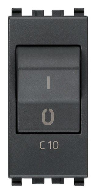 Interruttore MT 1P+N C10 120-230V grigio