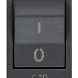 Interruttore magnetotermico 1P+N C10 120-230V grigio uso civile e industriale