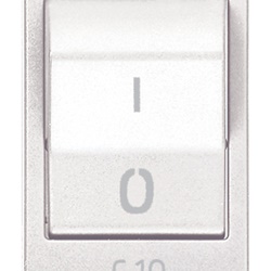 Interruttore magnetotermico 1P+N C10 120-230V bianco uso residenziale e industriale