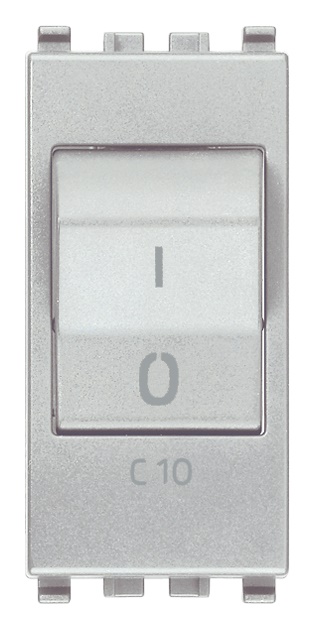 Interruttore magnetotermico 1P+N C10 120-230V protezione impianti domestici