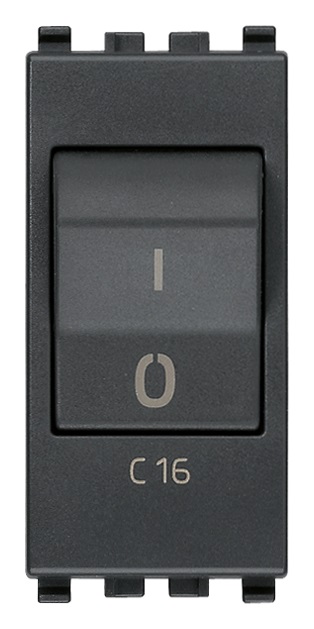 Interruttore MT 1P+N C16 120-230V grigio