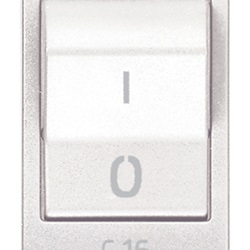 Interruttore MT 1P+N C16 120-230V bianco