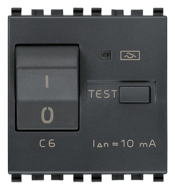 Interruttore MTDiff. 1P+N C6 10mA grigio