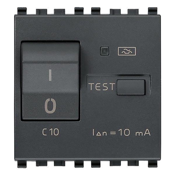 Interruttore MTDiff.1P+N C10 10mA grigio