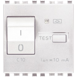 Interruttore magnetotermico differenziale 1P+N C10 10mA 2 moduli bianco per uso domestico e industriale