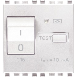 Interruttore magnetotermico differenziale 1P+N C16 10mA 2 moduli bianco uso civile