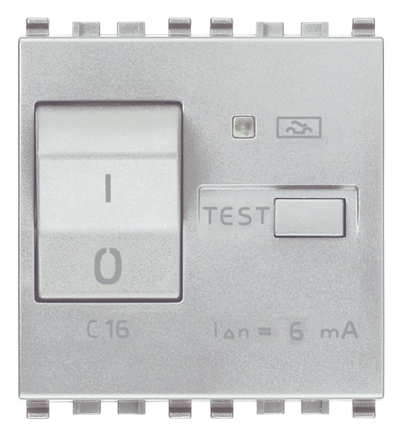 Interruttore magnetotermico differenziale 1P+N C16 6mA protezione impianti elettrici domestici