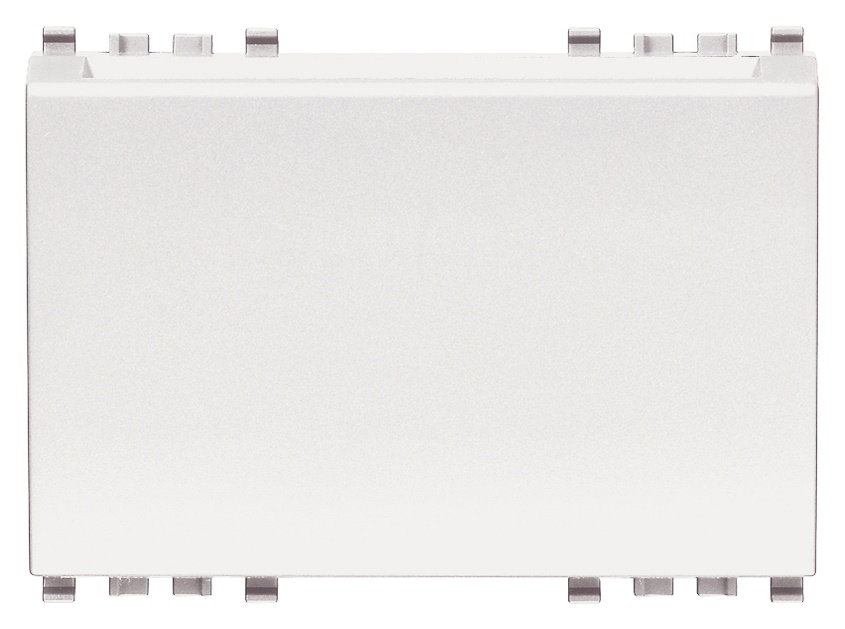 Lettore transponder verticale KNX bianco 3 moduli 2 relè 4A controllo accessi interno